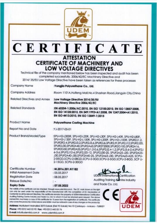 CE · Machinery & LVD — Coating Machine