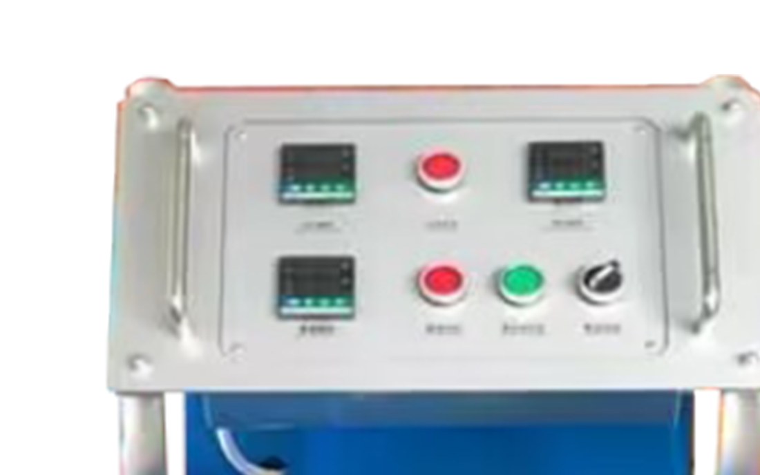 JYYJ-H-V6 control panel with digital temperature controllers and emergency stop